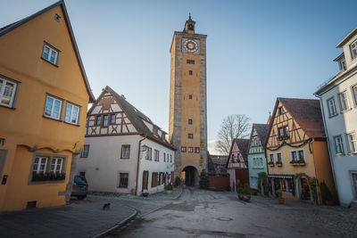 Low angle view of built structures