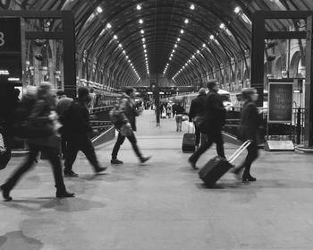 People at subway station