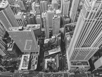 Aerial view of buildings in city