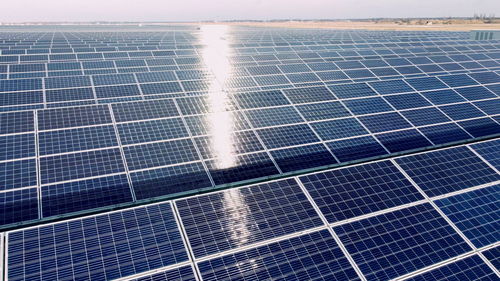 Low angle view of solar panel