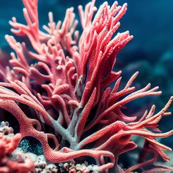 Close-up of coral in sea