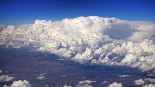 Scenic view of cloudscape against blue sky