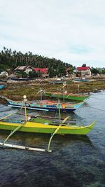 Boats in river