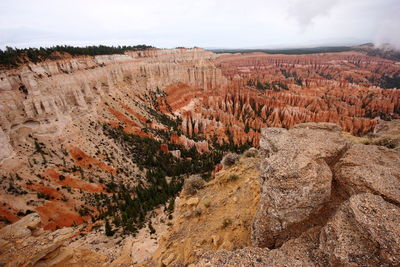 View of rock formations