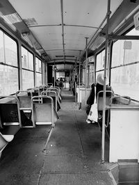 People traveling in train