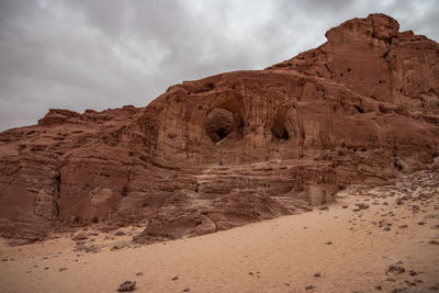Rock formations in desert