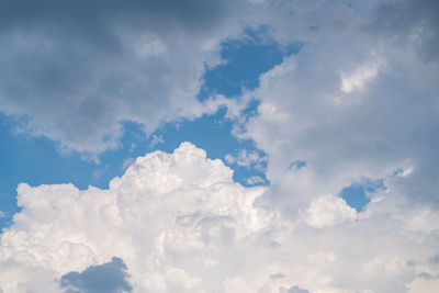 Low angle view of clouds in sky