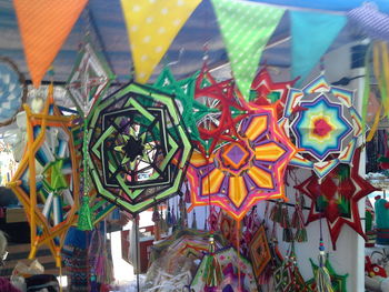 Close-up of carousel in amusement park