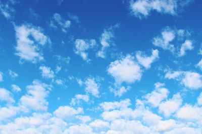 Low angle view of clouds in sky