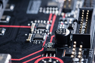 Close-up of circuit board