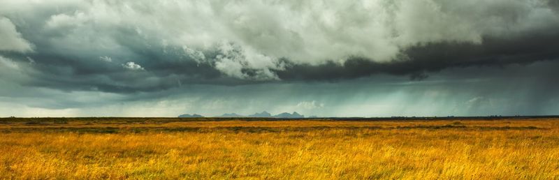 Panoramic view of landscape against sky