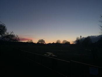 Scenic view of landscape at sunset