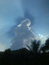 Low angle view of storm clouds in sky