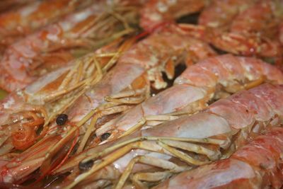 Full frame shot of fish for sale in market