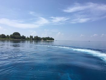 Scenic view of sea against sky