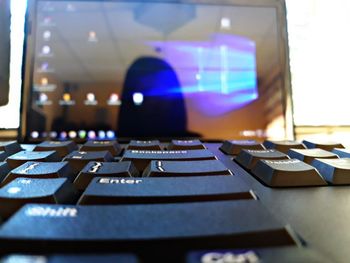 Close-up of computer keyboard