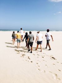 Group of people on beach