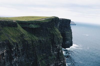 Cliffs of moher by sea