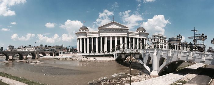 Panoramic view of historical building against sky