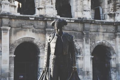 Statue of historic building