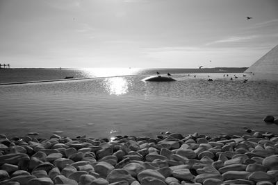 Scenic view of sea against sky