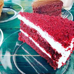 Close-up of cake on table