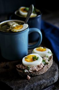 Close-up of breakfast