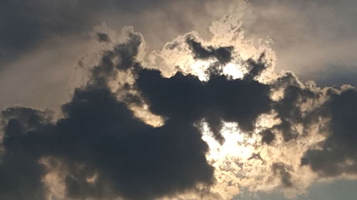 Low angle view of clouds in sky