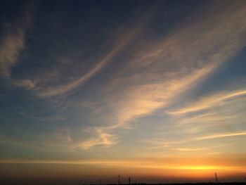 Scenic view of sky at sunset