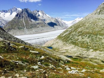 Scenic view of mountains