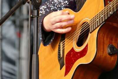 Close-up of guitar