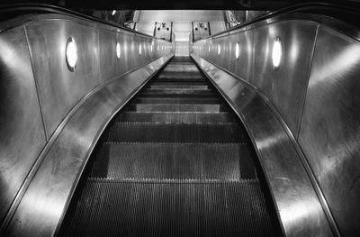 View of escalator