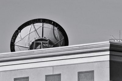 Low angle view of building against clear sky