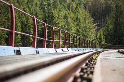 Disused railway track and steel bridge