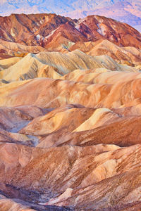 Scenic view of desert against sky