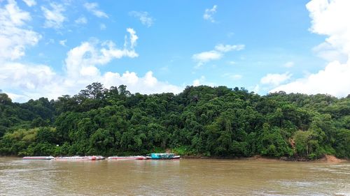 Scenic view of river against sky