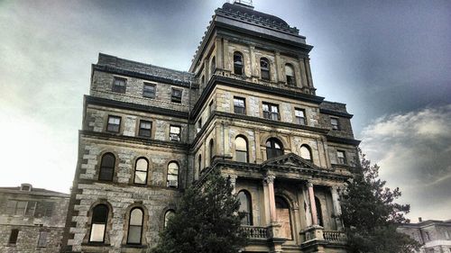 Low angle view of building against sky