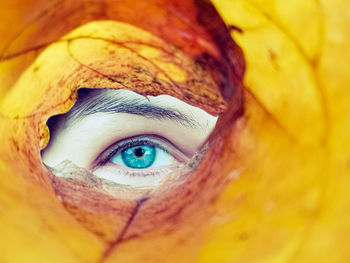 Close-up portrait of young woman