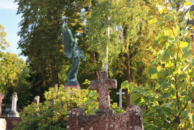 Statue in cemetery