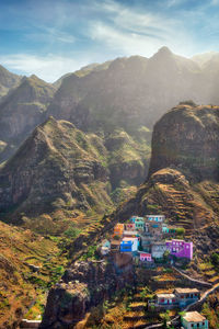 Aerial view of townscape