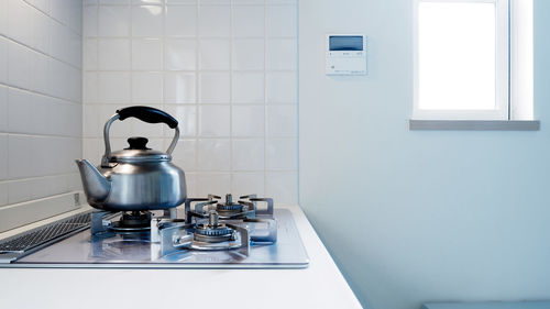 Close-up of sink in kitchen