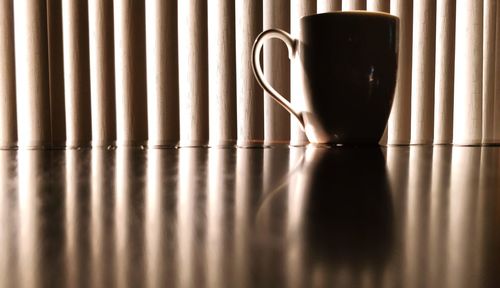 Close-up of coffee on table