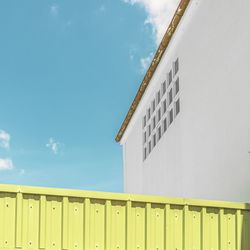 Low angle view of building against sky