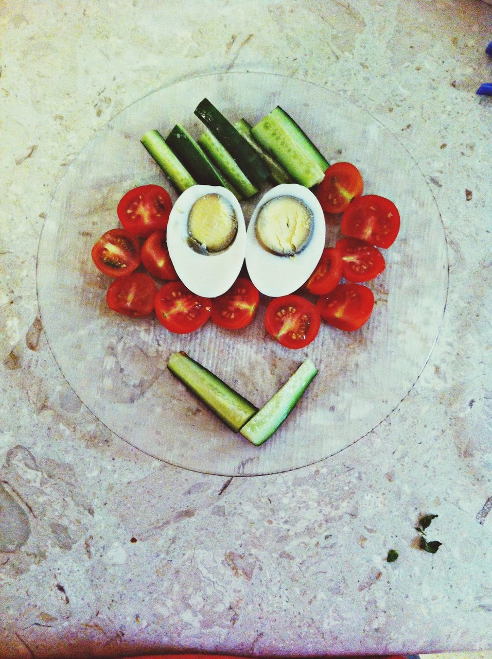 food and drink, freshness, food, high angle view, table, red, indoors, still life, healthy eating, directly above, bowl, vegetable, tomato, plate, wood - material, overhead view, fruit, no people, strawberry, close-up