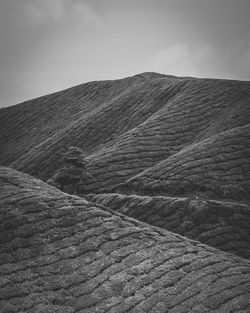 Scenic view of arid landscape against sky