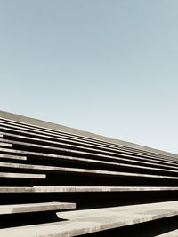 Low angle view of building against clear sky