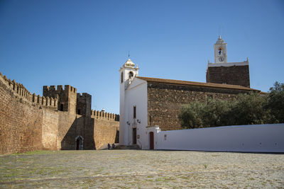 View of historic building against clear sky