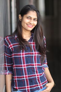 Portrait of a smiling young woman