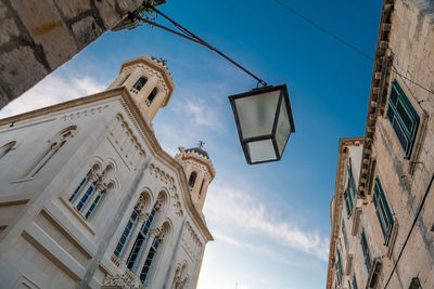 Facade of the serbian orthodox church, in the old town of dubrovnik.