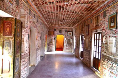 Empty corridor of building